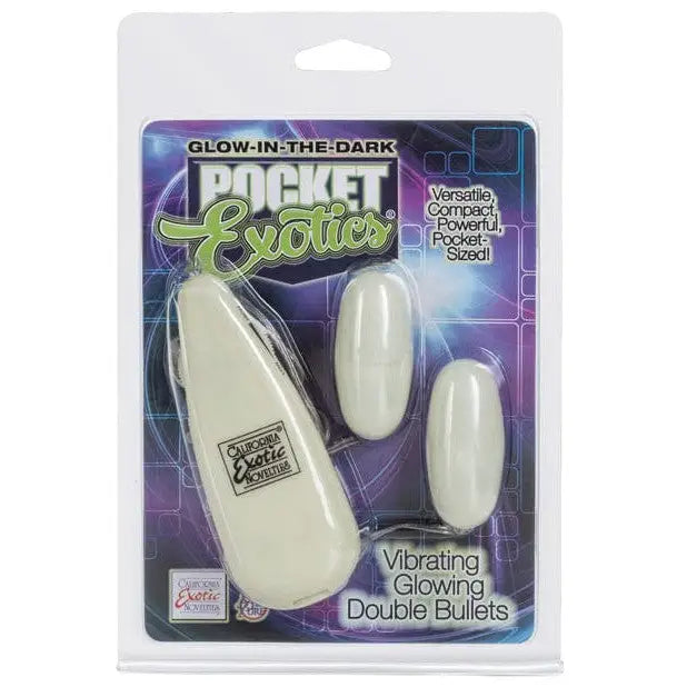 CalExotics Stimulators Pocket Exotics Glow In The Dark Double Bullets at the Haus of Shag