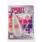 CalExotics Stimulators Pocket Exotics Heated Whisper Bullet - Silver at the Haus of Shag