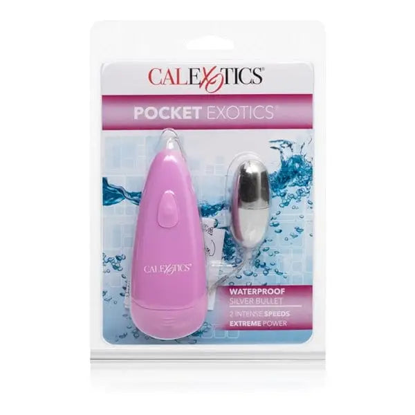 CalExotics Sextoys for Women Pocket Exotics Silver Bullet Water Proof at the Haus of Shag