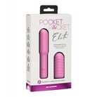 Doc Johnson Stimulators Pink Pocket Rocket Elite Rechargeable W/removable Sleeve at the Haus of Shag