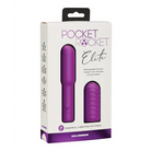 Doc Johnson Stimulators Purple Pocket Rocket Elite Rechargeable W/removable Sleeve at the Haus of Shag