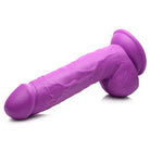 Pop Peckers 8.25’ dildo with textured shaft and suction cup base for secure placement