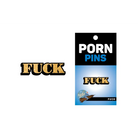 Porn Pin FUCK Gold Glitter - Enamel Pin