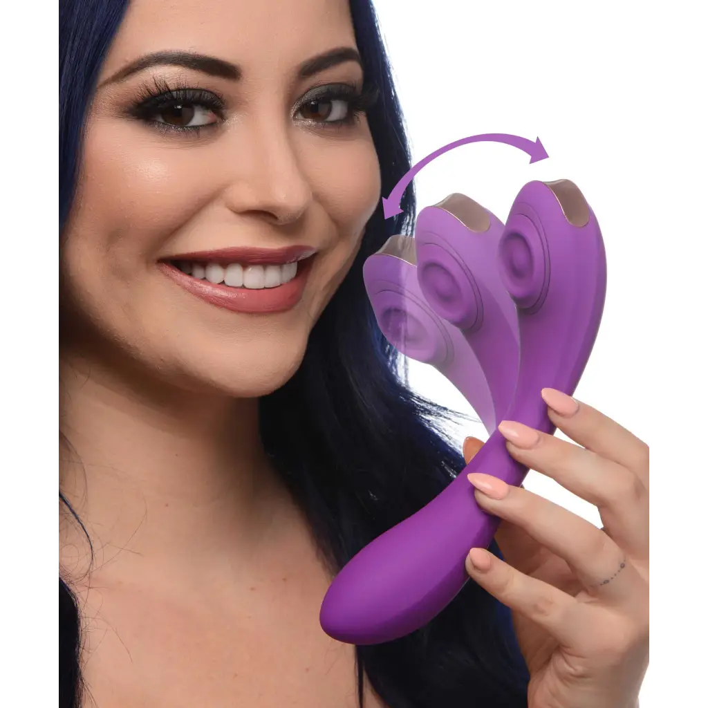 inmi Rabbit Pose Plus 10x Pulsing Bendable Silicone Vibrator at the Haus of Shag