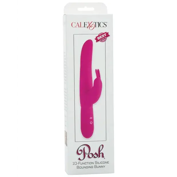 CalExotics Vibrator Pink Posh 10 Function Bounding Bunny at the Haus of Shag