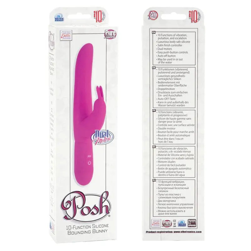 CalExotics Vibrator Posh 10 Function Bounding Bunny at the Haus of Shag