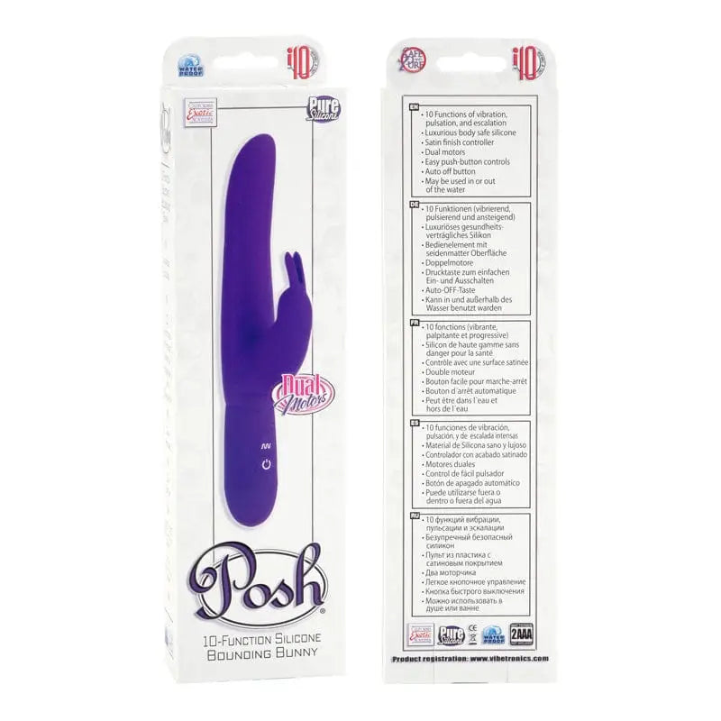 CalExotics Vibrator Posh 10 Function Bounding Bunny at the Haus of Shag