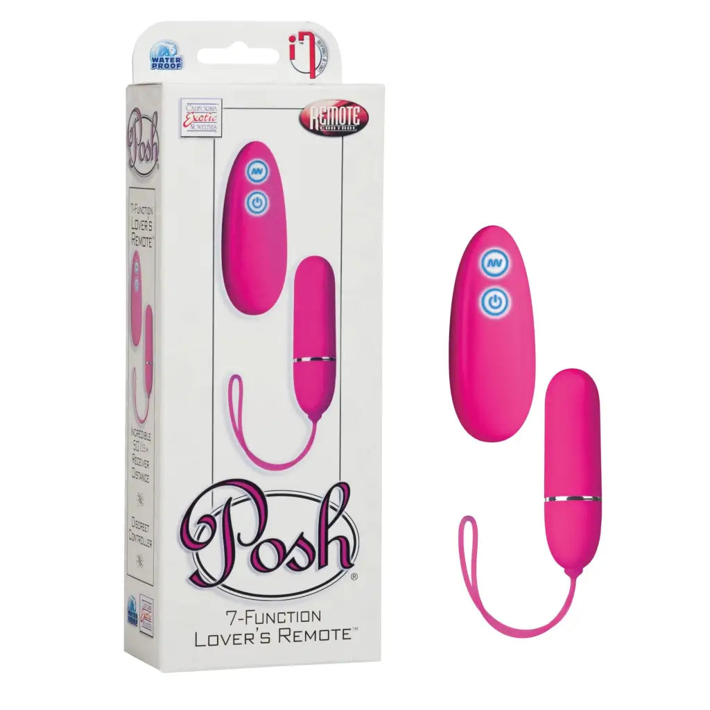 CalExotics Sextoys for Women Pink Posh 7 Function Lovers Remote at the Haus of Shag