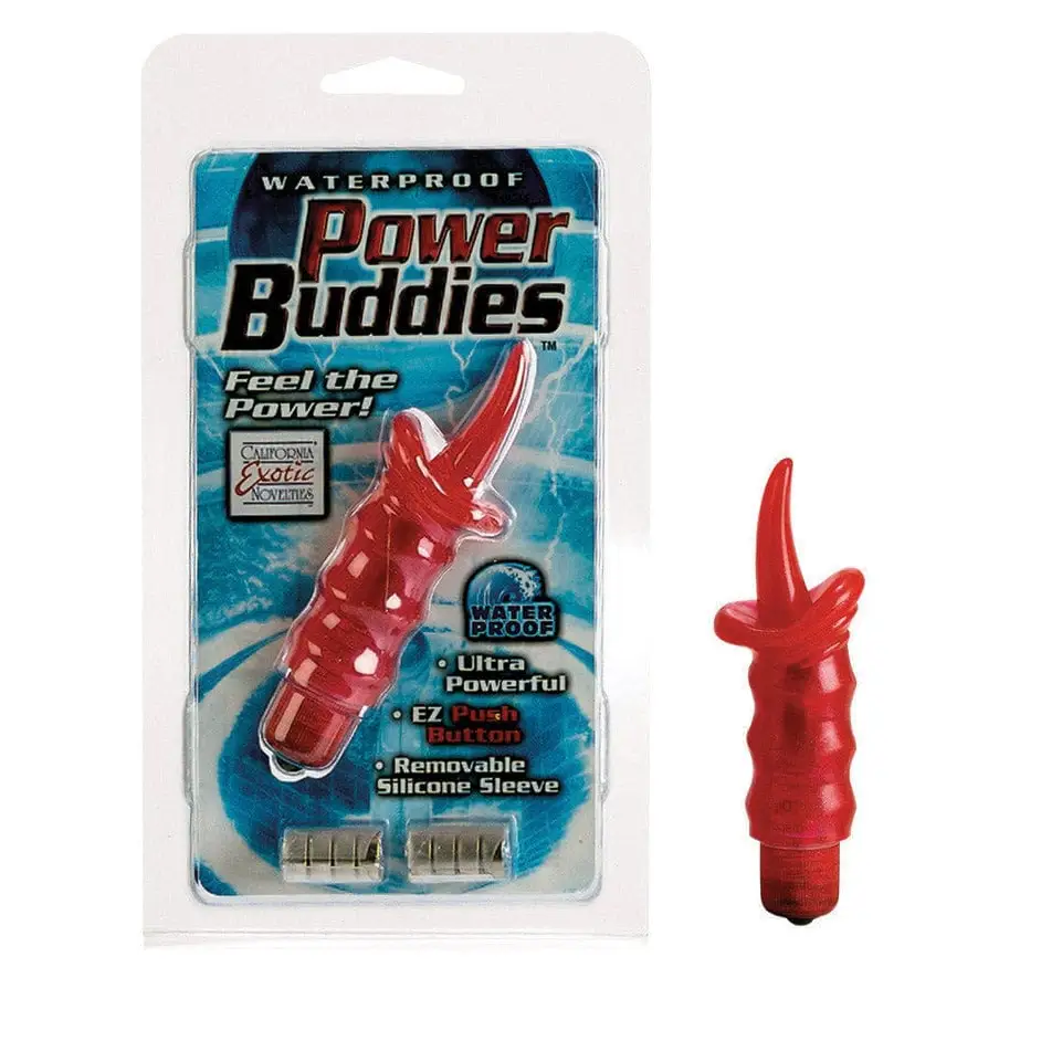 CalExotics Sextoys for Women Power Buddies Red Tongue W/p at the Haus of Shag