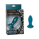 CalExotics Plug Blue Power Gem Vibrating Petite Crystal Probe at the Haus of Shag