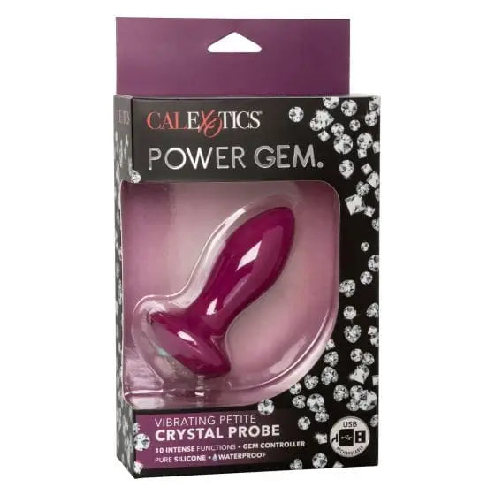 CalExotics Plug Power Gem Vibrating Petite Crystal Probe at the Haus of Shag