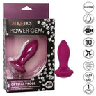 CalExotics Plug Power Gem Vibrating Petite Crystal Probe at the Haus of Shag