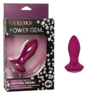 CalExotics Plug Purple Power Gem Vibrating Petite Crystal Probe at the Haus of Shag