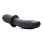 Master Series Realistic Vibrator Power Pounder Vibrating And Thrusting Silicone Dildo - Black at the Haus of Shag