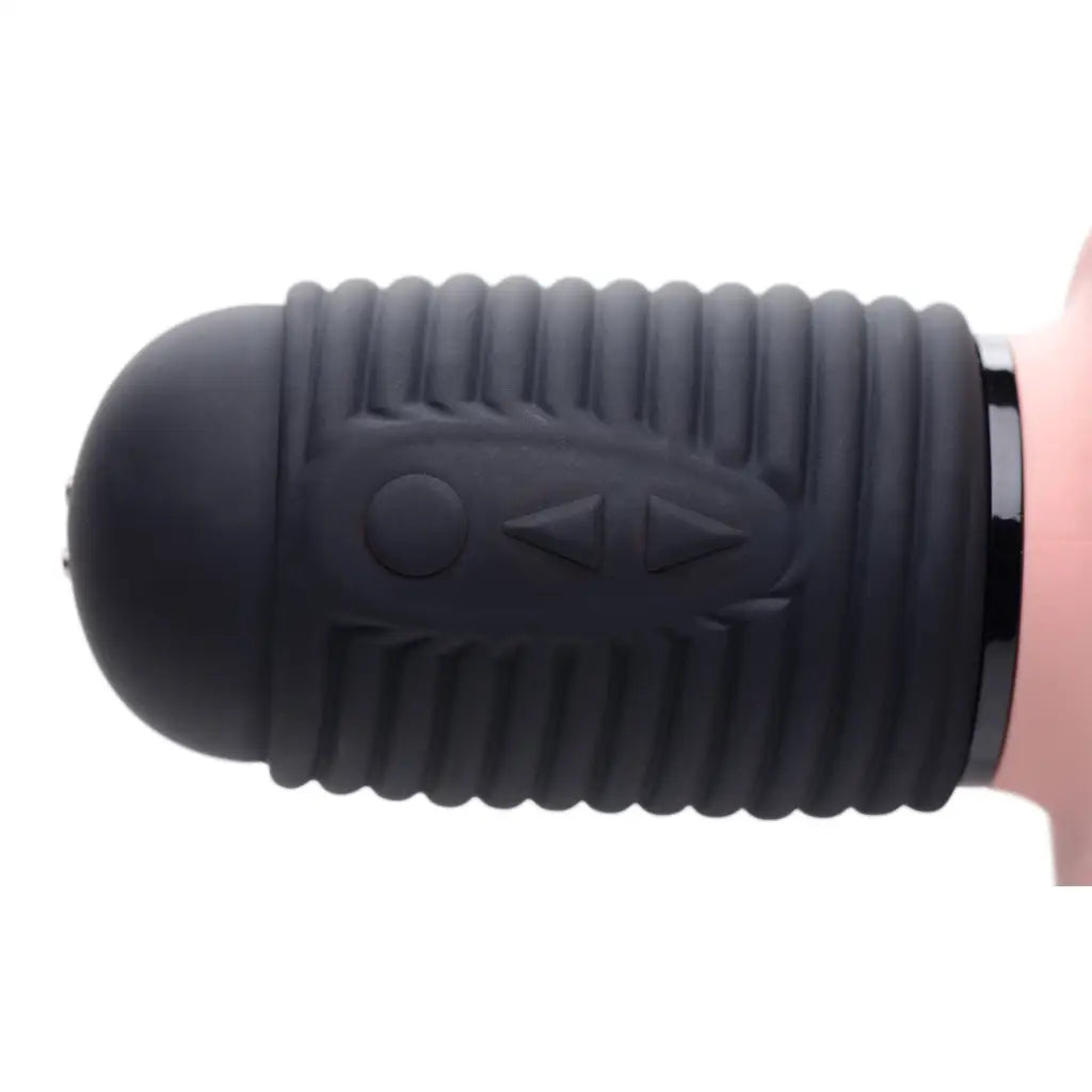 Master Series Realistic Vibrator Power Pounder Vibrating And Thrusting Silicone Dildo - Light at the Haus of Shag