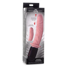 Master Series Realistic Vibrator Power Pounder Vibrating And Thrusting Silicone Dildo - Light at the Haus of Shag