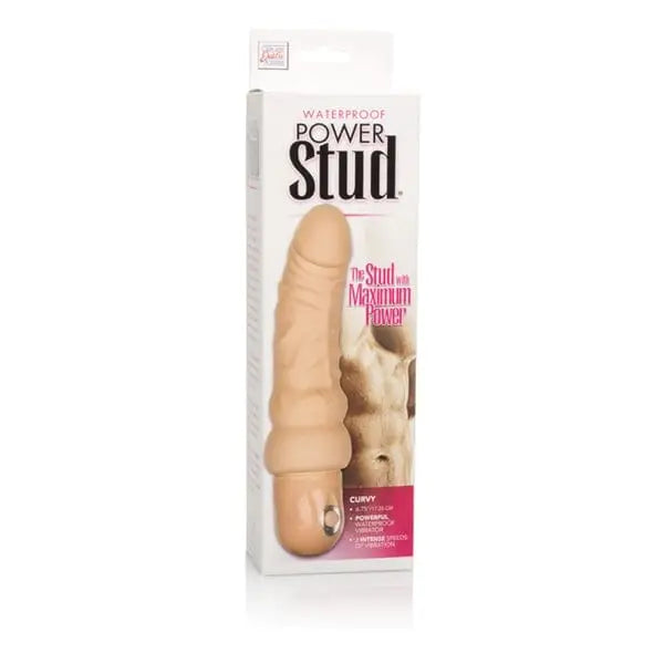 CalExotics Vibrator Ivory Power Stud Curvy W/p at the Haus of Shag