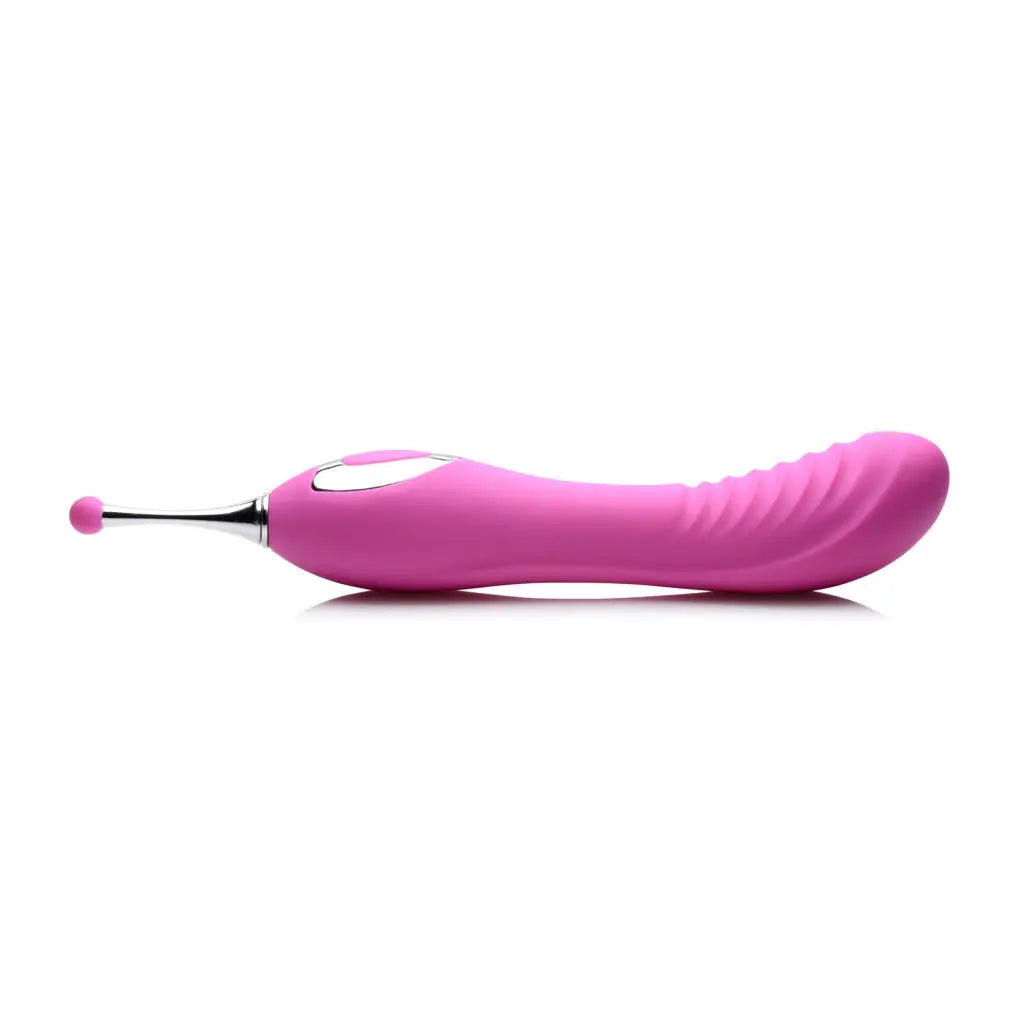 inmi Plain Vibrator Power Zinger Dual-ended Silicone Vibrator at the Haus of Shag