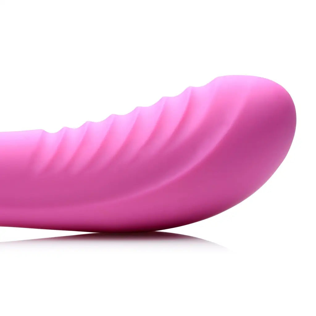 inmi Plain Vibrator Power Zinger Dual-ended Silicone Vibrator at the Haus of Shag