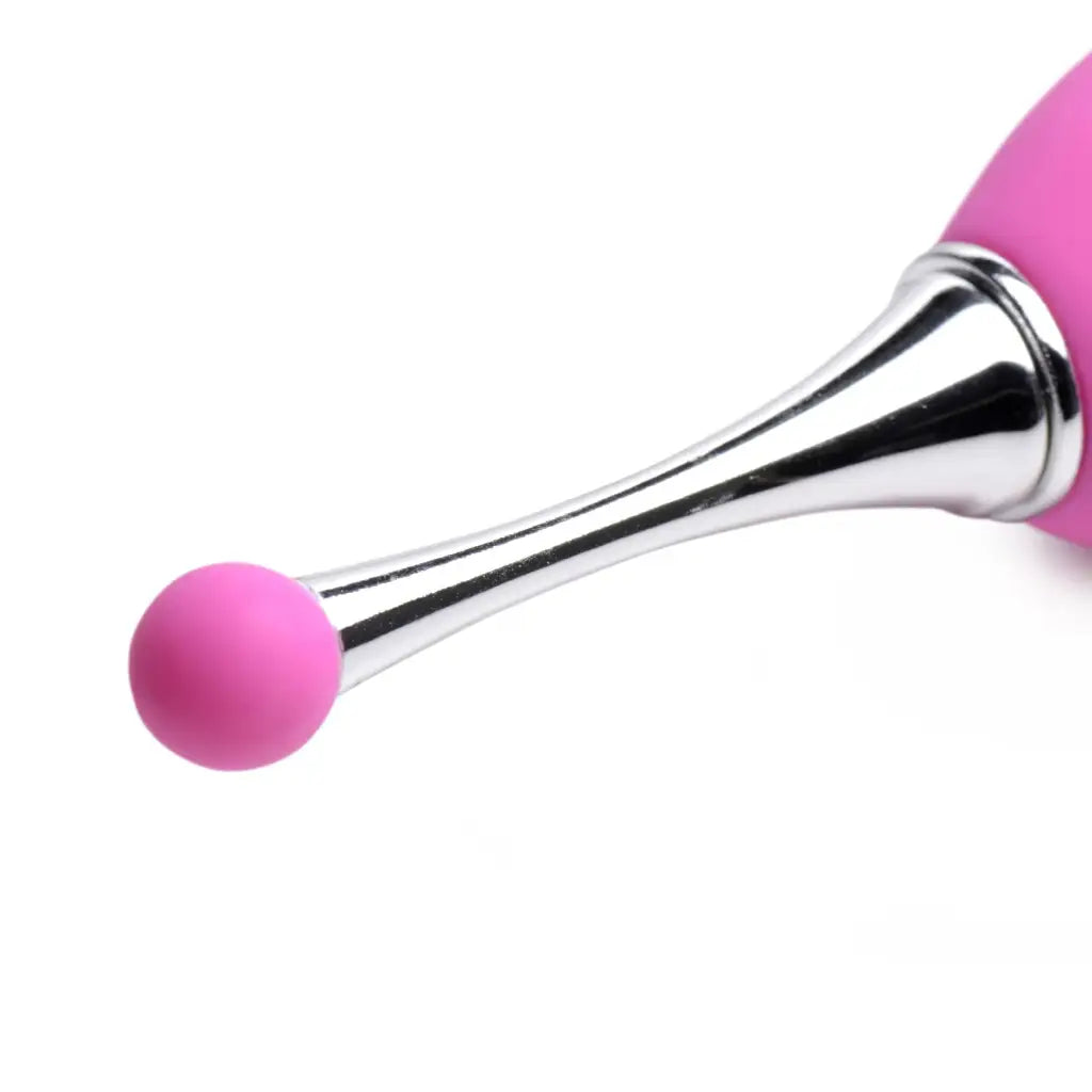 inmi Plain Vibrator Power Zinger Dual-ended Silicone Vibrator at the Haus of Shag