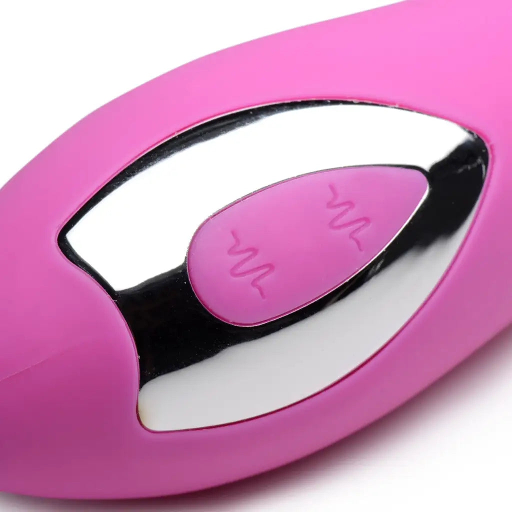 inmi Plain Vibrator Power Zinger Dual-ended Silicone Vibrator at the Haus of Shag