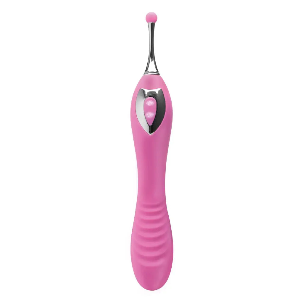 inmi Plain Vibrator Power Zinger Dual-ended Silicone Vibrator at the Haus of Shag