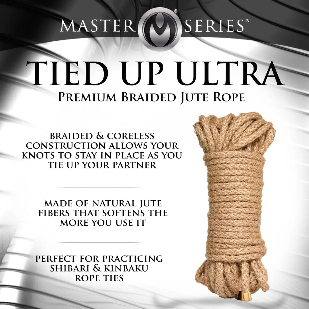 Premium Braided Jute Bondage Rope - 50 Feet - Rope