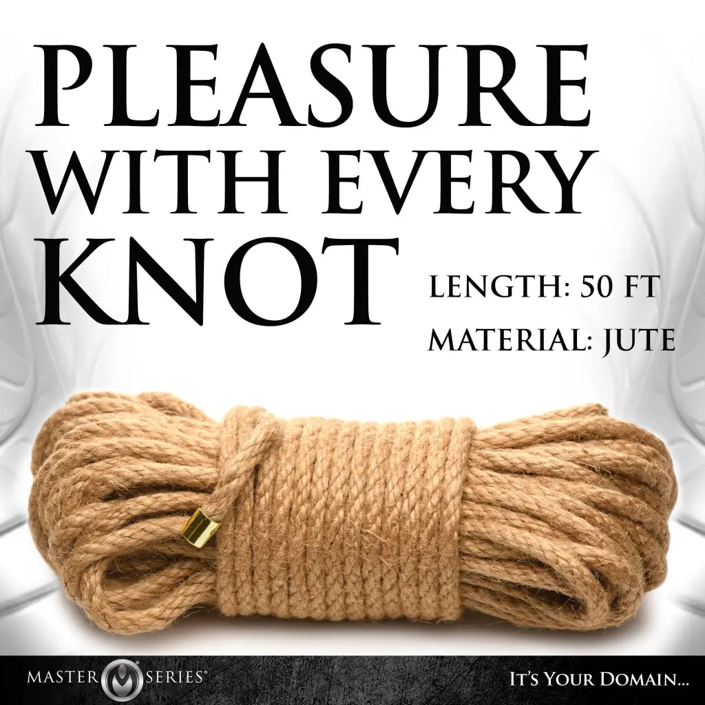 Premium Braided Jute Bondage Rope - 50 Feet - Rope