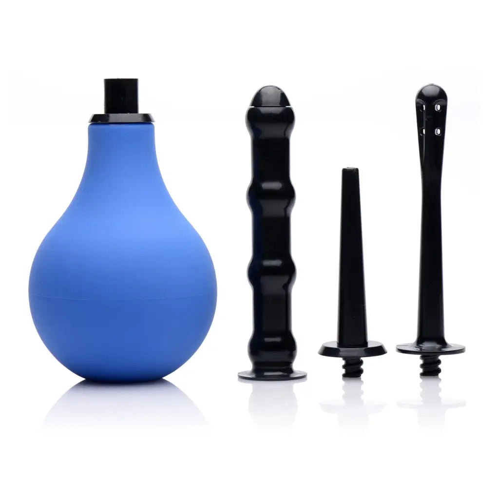 Premium One-way Valve Anal Douche Set featuring three types of anal douche options