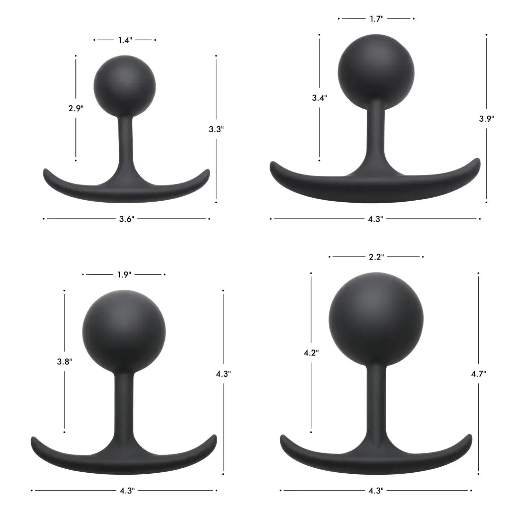 Premium Silicone Weighted Anal Plug - Butt Plug