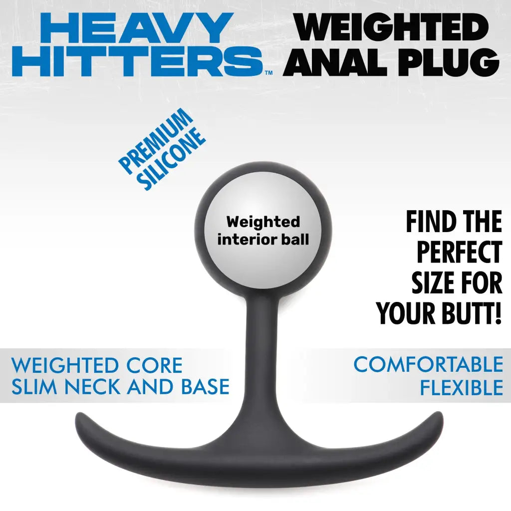 Premium Silicone Weighted Anal Plug - Butt Plug