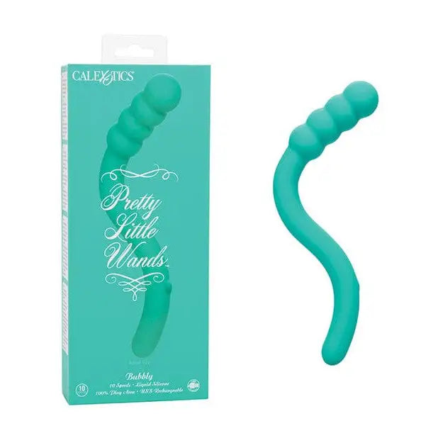 CalExotics Massage Products Pretty Little Wands Bubbly Massager - Teal at the Haus of Shag