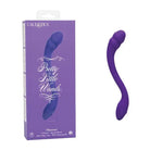 Curved purple silicone wands charmer massager with packaging - Pretty Little Wands Charmer