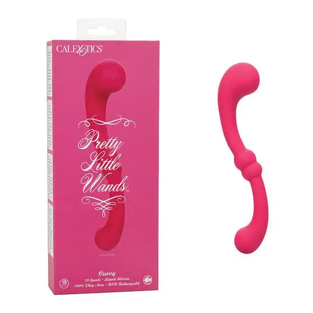 CalExotics Massage Products Pretty Little Wands Curvy Massager - Pink at the Haus of Shag