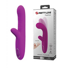 Pretty Love Angelique Come Hither - Fuchsia: Curved Purple Vibrator with Control Button & Box