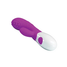 Pretty Love Arthur Rabbit Vibrator in purple and white with a sleek, curved design