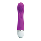 Purple and white Pretty Love Christ Rabbit Vibrator, silicone purple textured head massager