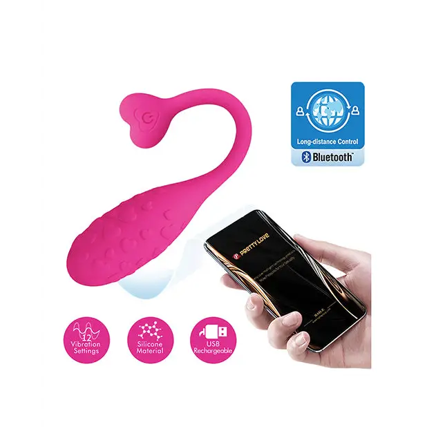 Pretty Love Fisherman Vibrating Egg - Hot Pink - Stimulators