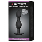 Pretty Love Silicone Anal Balls - Tapered, bulbous design for enhanced pleasure