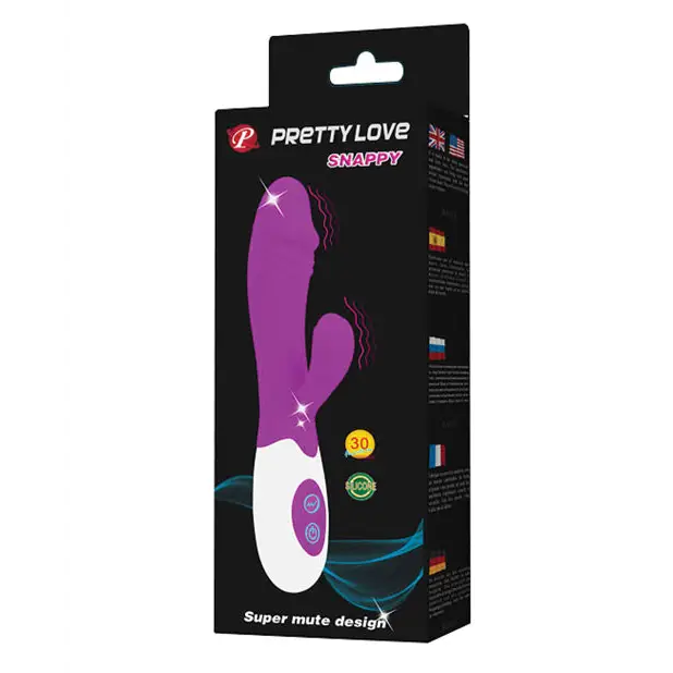 Pretty Love Snappy 30 Function Silicone Vibrator - Rabbit