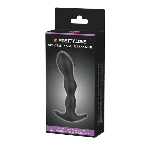 Pretty Love Special Anal Massager - Black - Powered Butt Plug