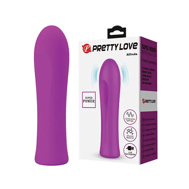 Pretty Love Super Power Alfreda Bullet - Fuchsia - Stimulators