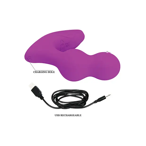 Pretty Love Terrance Dual Stimulator - Purple - Powered Butt Plug