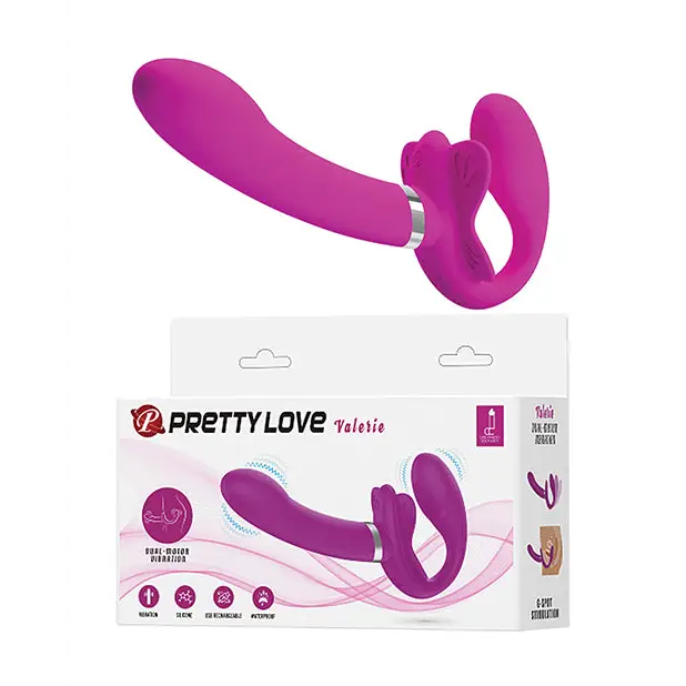 Pretty Love Valerie Strapless Strap On - Fuchsia - Strapless Strap