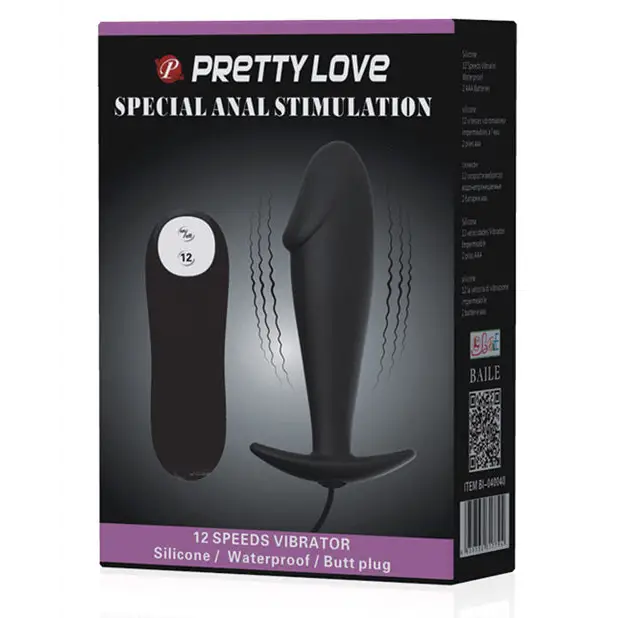 Pretty Love Vibrating Special Stimulation Butt Plug - Powered Butt Plug