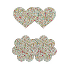 Pretty Pasties Heart & Flower Glow 2 Pair - Pasties