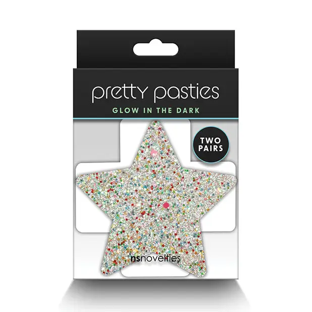 Pretty Pasties Star & Cross Glow 2 Pair - Pasties