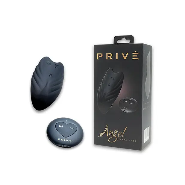 PRIVE Angel Panty Vibe - Black - Stimulators