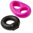 Cloud 9 Pro Sensual Silicone Tear Drop Ring & Donut Sling 2 Pack - Cock Ring