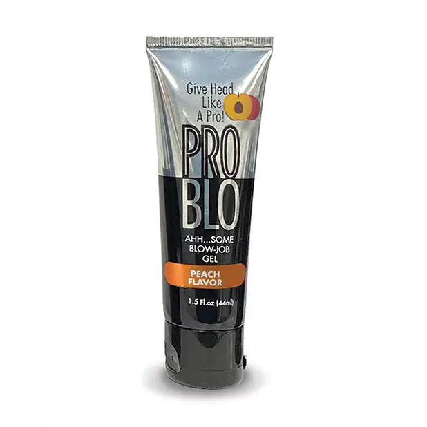 Problo Oral Pleasure Gel Blueberry - Peach / 1.5 oz. - Oral Sex Enhancer